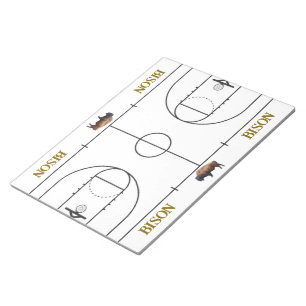 Basketbalveldindeling Coaching Notitieblok