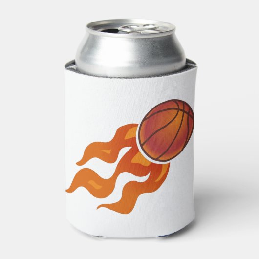 Basketbalvlammen Blikjeskoeler (Blikje Voorkant)