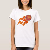 Basketbalvlammen T-shirt (Voorkant)