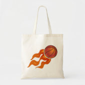 Basketbalvlammen Tote Bag (Voorkant)