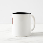 Basketbalvlammen Tweekleurige Koffiemok (Voorkant rechts)