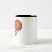 Basketbalvlammen Tweekleurige Koffiemok (Center)