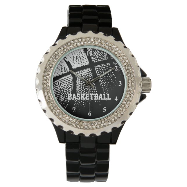 Basketbalwacht |  met naam horloge (Voorkant)
