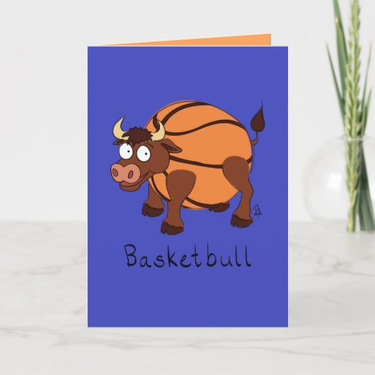 Basketbull - Funny Basketball Bull Kaart (Voorkant)