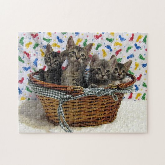 Basketful of Tabbies - Puzzle Legpuzzel (Horizontaal)