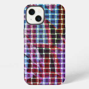 Basketstijl op donkerroze, lila, paars iPhone 13 hoesje
