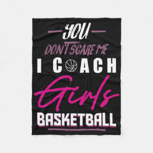 Baskettebal Speler Coach Team Pret Speler Meisje T Fleece Deken