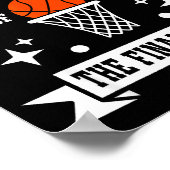 Baskettebalklas van 2026 bemanning basketbal poster (Hoek)