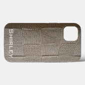 Basketweave Patchwork Knit van Shirley Taylor Case-Mate iPhone Case (Achterkant (horizontaal))
