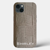 Basketweave Patchwork Knit van Shirley Taylor Case-Mate iPhone Case (Achterkant)