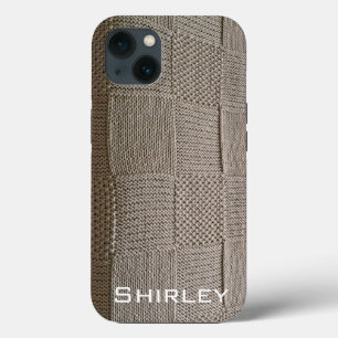 Basketweave Patchwork Knit van Shirley Taylor Case-Mate iPhone Case