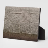 Basketweave Patchwork Knit van Shirley Taylor Fotoplaat (Zijkant)