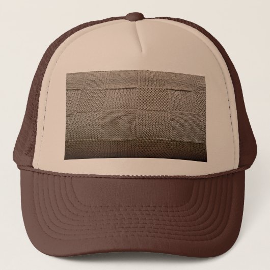 Basketweave Patchwork Knit van Shirley Taylor Trucker Pet (Voorkant)