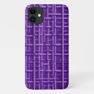Basketweave patroon in vorstelijk paarse Case-Mate iPhone case