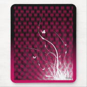Basketweve Oerwoud Mousepad (magenta) Muismat (Voorkant)