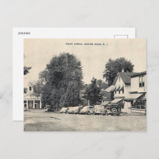 Basking Ridge, New Jersey, straatbeeld, Briefkaart (Voorkant / Achterkant)