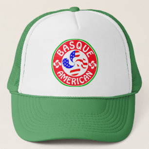 Baskisch Amerikaans Euskara Lauburu Trucker Hat Trucker Pet
