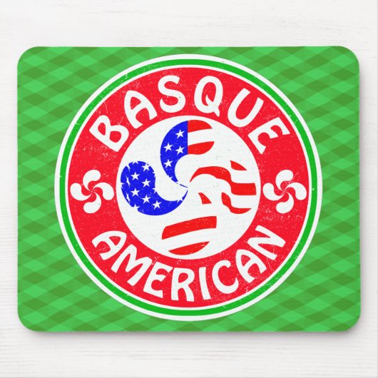 Baskisch-Amerikaanse Euskara Lauburu Cross Mousema Muismat (Voorkant)