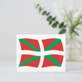 Baskisch Briefkaart van de Vlag van de Mensen (Staand voorkant)