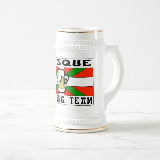 Baskisch Drink Team Beer Stein Bierpul (Voorkant rechts)