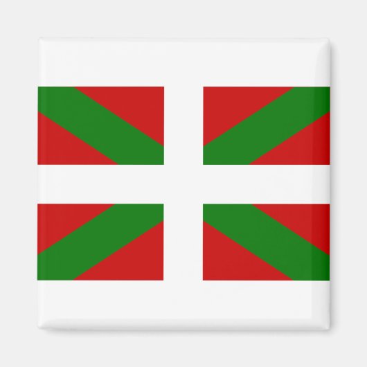 Baskisch Flag Magneet (Voorkant)