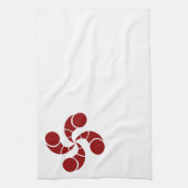 Baskisch golfkruis theedoek (Verticaal)