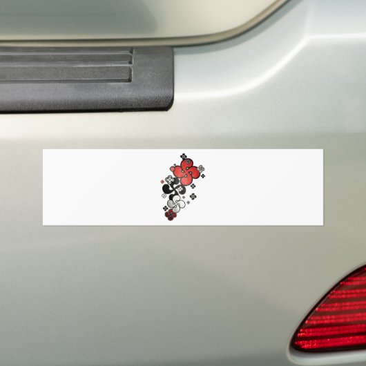 Baskisch kruis bumpersticker (Op auto)