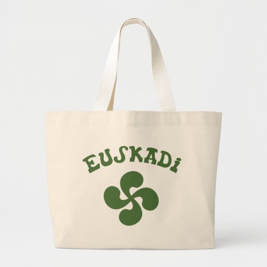 Baskisch kruis Euskadi Grote Tote Bag (Voorkant)