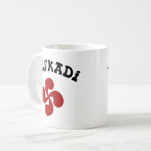 Baskisch kruis Euskadi Rood Koffiemok (Voorkant links)