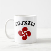 Baskisch kruis Euskadi Rood Koffiemok (Links)
