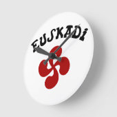 Baskisch kruis Euskadi Rood Ronde Klok (Hoek)