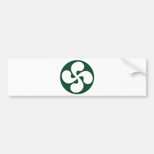 Baskisch kruis geëxtrudeerd bumpersticker