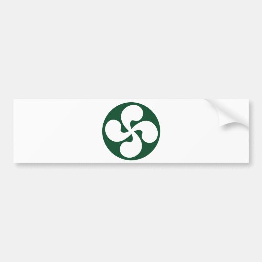 Baskisch kruis geëxtrudeerd bumpersticker (Voorkant)