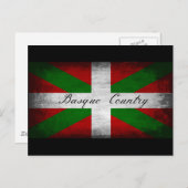 Baskisch land - vlag briefkaart (Voorkant / Achterkant)