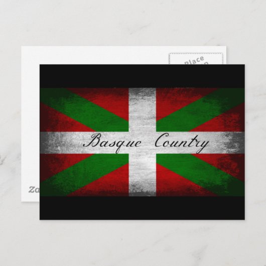 Baskisch land - vlag briefkaart (Voorkant / Achterkant)