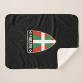 Baskisch landschild sherpa deken (Voorkant (horizontaal))