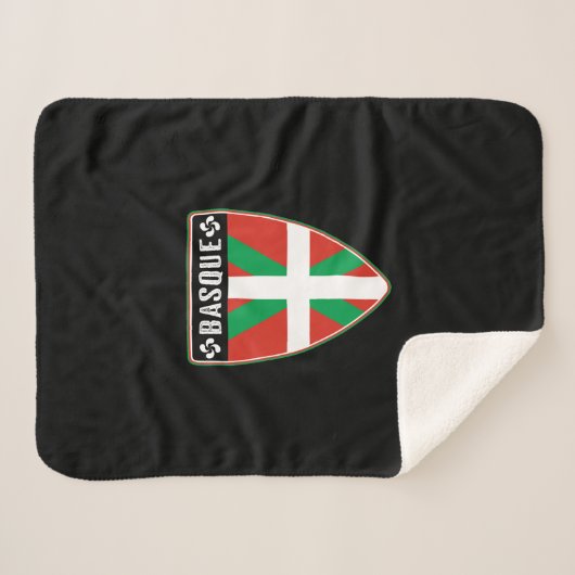 Baskisch landschild sherpa deken (Voorkant (horizontaal))