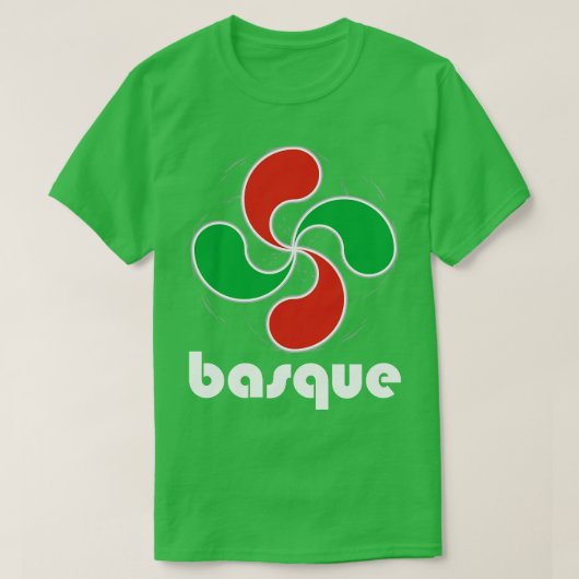 Baskisch ontwerp Baskische Pride Lauburu Vier Hoof T-shirt (Design voorkant)