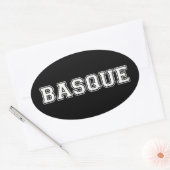 Baskisch Ovale Sticker (Envelop)