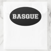 Baskisch Ovale Sticker (Tas)