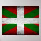 Baskisch Poster met vlag (Voorkant)