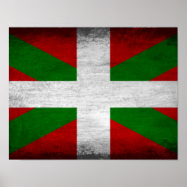 Baskisch Poster met vlag