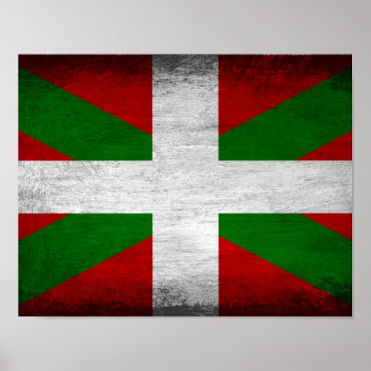 Baskisch Poster met vlag (Voorkant)