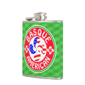 Baskische Amerikaanse Euskara Lauburu Cross Flask Heupfles (Links)