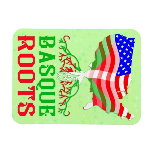 Baskische Amerikaanse rots Magneet (Horizontaal)