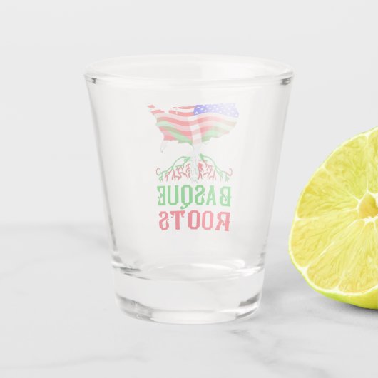 Baskische Amerikaanse rots Shot Glas (Achterkant)