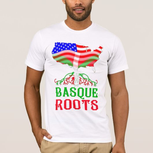 Baskische Amerikaanse rots T-shirt (Voorkant)
