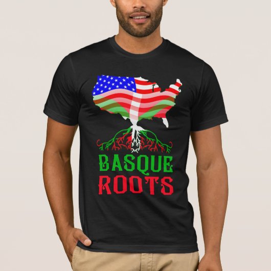 Baskische Amerikaanse rots T-shirt (Voorkant)
