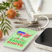 Baskische Amerikaanse rots-toetsenbord Sleutelhanger (Voorkant Rechts)