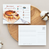 Baskische Cheesecake Recipe Briefkaart